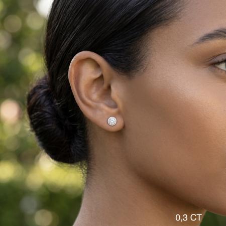 Angelic Moissanite Halo Earrings [3]