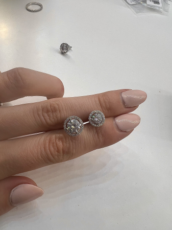 Cercei Angelic Moissanite Halo [6]