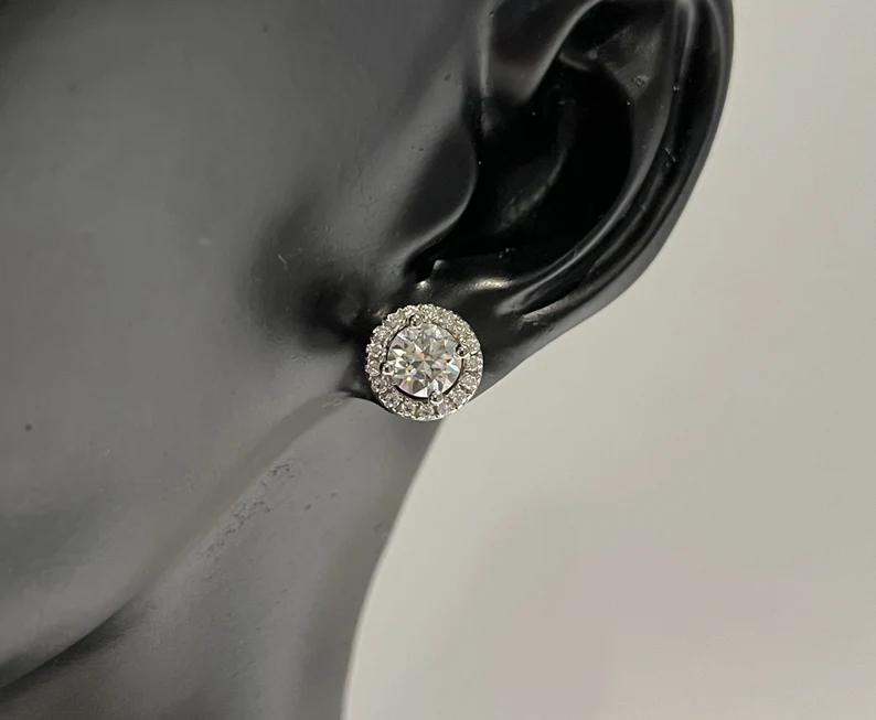 Cercei Angelic Moissanite Halo Gold [5]