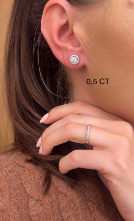 Cercei Angelic Moissanite Halo [3]