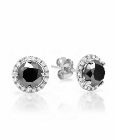 Earrings - Angelic Moissanite Halo Earrings