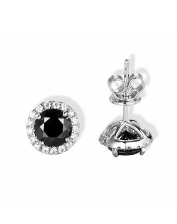 Angelic Moissanite Halo Earrings [1]