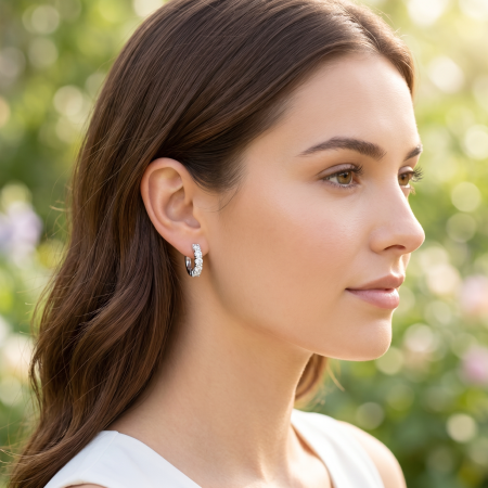 Cercei Brilliant Hoops 3 CT [2]