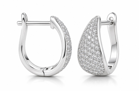 Cercei din Argint cu Moissanite Pavé 0,57 CT – The Pavé Teardrop [1]