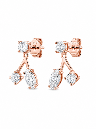 Ear Jacket Earrings Marquise x Round [2]