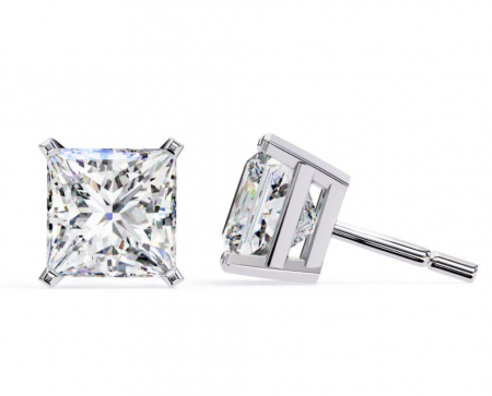 Cercei solitaire Princess 2 CT [1]