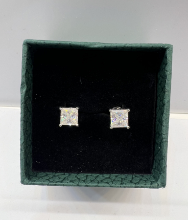 Cercei solitaire Princess 2 CT [4]