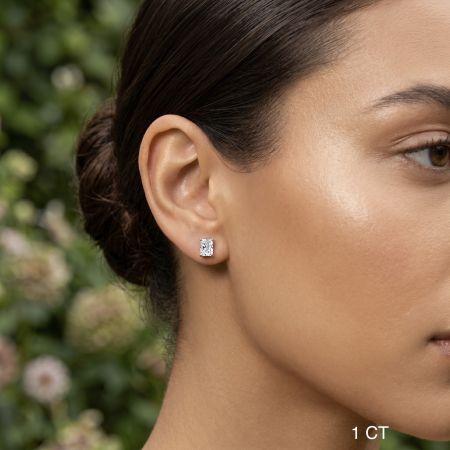 Radiant cut Solitaire earrings [5]
