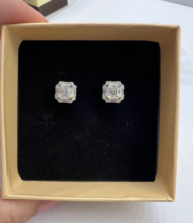 Cercei solitaire Royal Asscher [6]