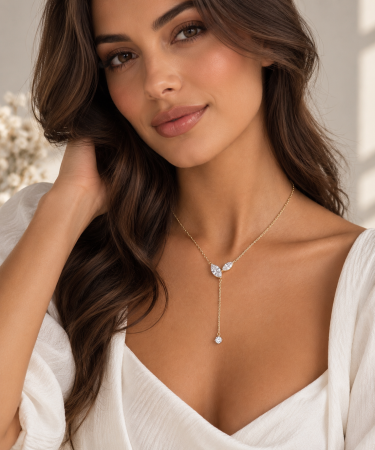 Colier cu Moissanite Marquise 4,1 ct din Argint | Estera Jewellery [3]