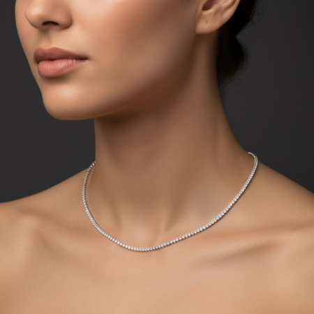 Colier Tennis Classic Moissanite 2,5 mm [3]