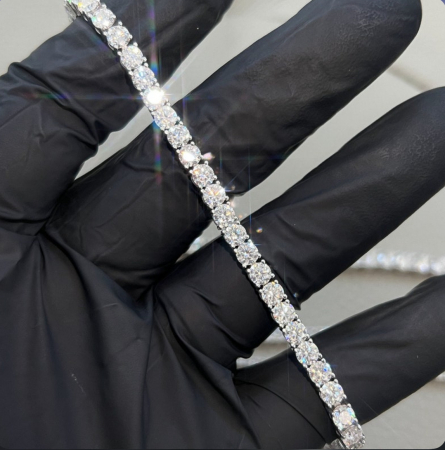 Colier Tennis Classic Moissanite 2,5 mm [7]