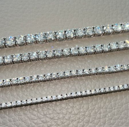 Colier Tennis Classic Moissanite 2,5 mm [5]