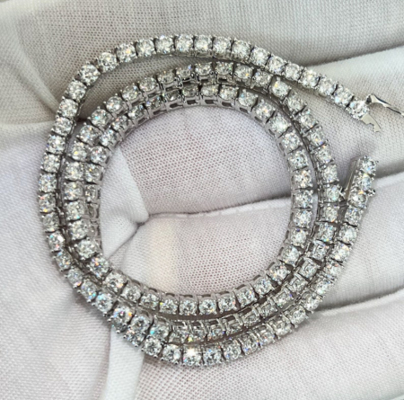 Colier Tennis Classic Moissanite 2,5 mm [8]