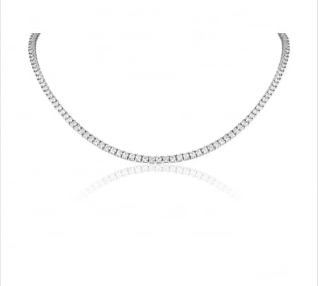 Colier Tennis Classic Moissanite Gold 3 mm [0]