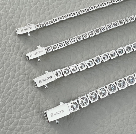 Colier Tennis Classic Moissanite 2,5 mm [6]