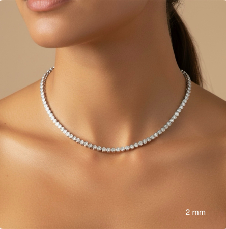 Colier Moissanite Bezel [6]