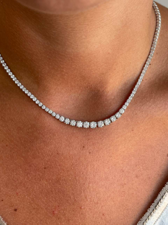 Colier Riviera cu Moissanite D VVS – Eleganță și Strălucire [4]