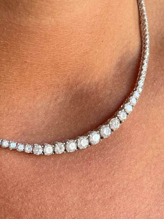 Colier Riviera cu Moissanite D VVS – Eleganță și Strălucire [3]