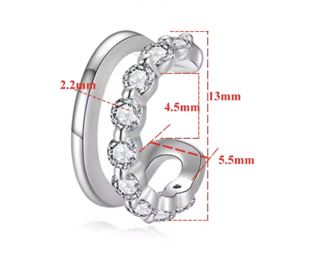 Ear Cuff Double I [1]