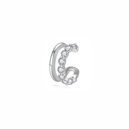 Argint - Ear Cuff Double I