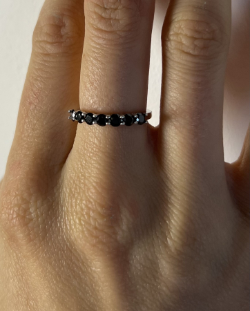 Inel 7 Stones Black Moissanite [2]