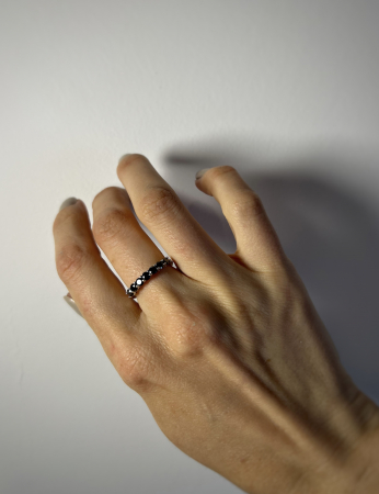 Inel 7 Stones Black Moissanite [5]