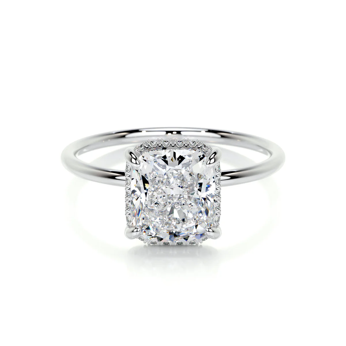 Inel Cushion Hidden Halo 3,2 CT