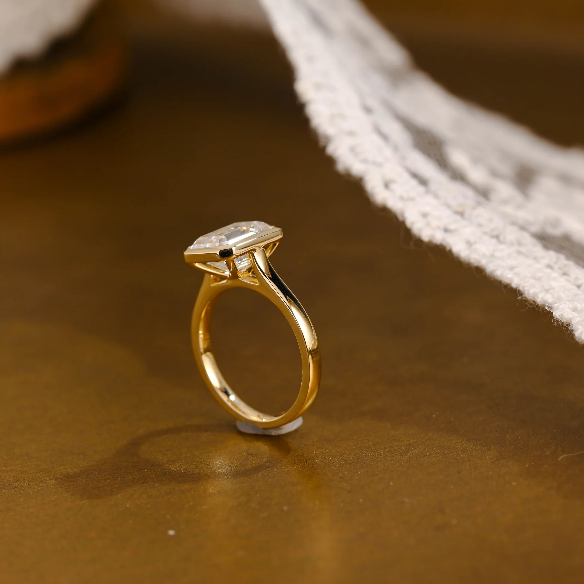 Emerald Bezel Ring 1-3 CT [6]