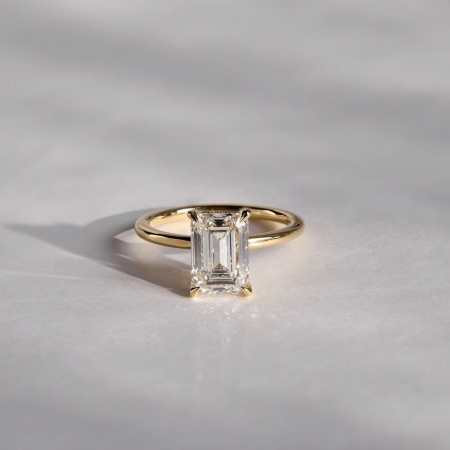 Inel Emerald Elegance Hidden Halo [8]