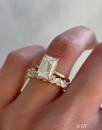 Inel Emerald Elegance Hidden Halo [6]