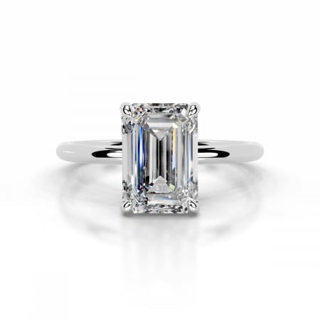 Diamante de laborator - Inel Emerald Elegance Hidden Halo 1,5 CT