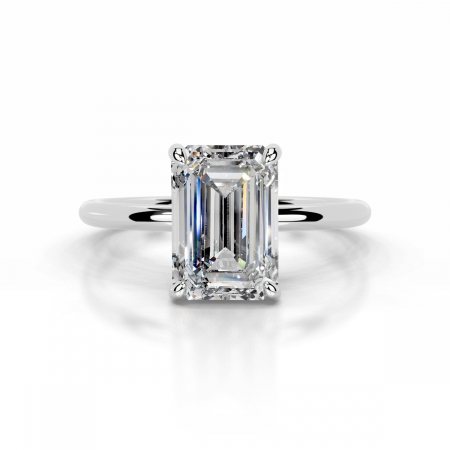 Inel Emerald Elegance Hidden Halo
