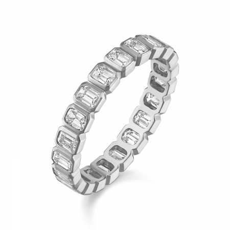 Inel Eternity Emerald Bezel [2]