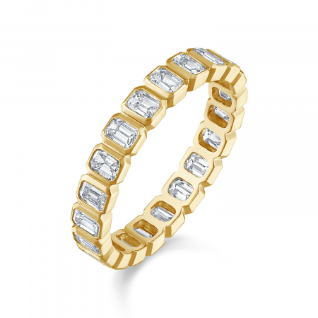 Inel Eternity Emerald Bezel [3]