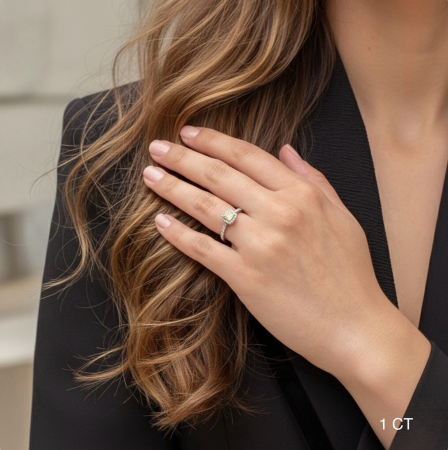 Inel Fancy Princess Moissanite [7]