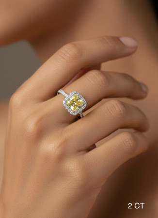 Inel Fancy Princess Moissanite [9]