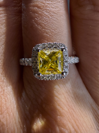 Inel Fancy Princess Moissanite [12]