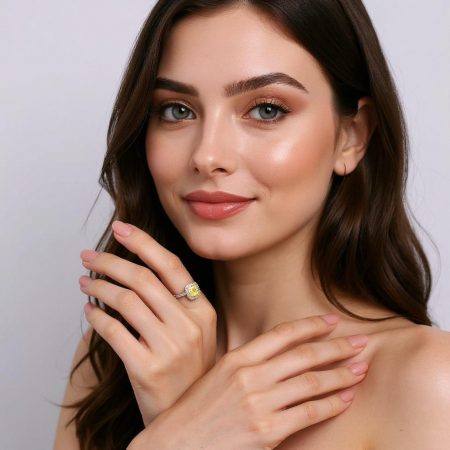 Inel Fancy Princess Moissanite [7]