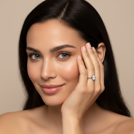 Inel Luna Oval Bezel [14]