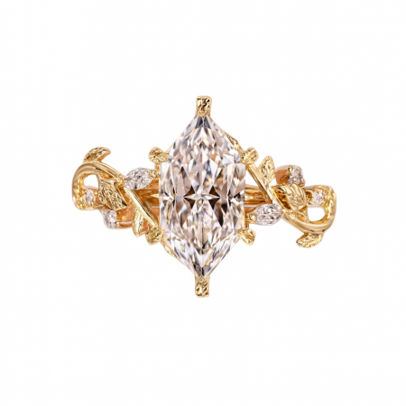 Diamante de laborator - Inel Marquise Diamond Bloom