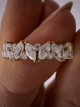 Inel Marquise x Round Eternity [10]