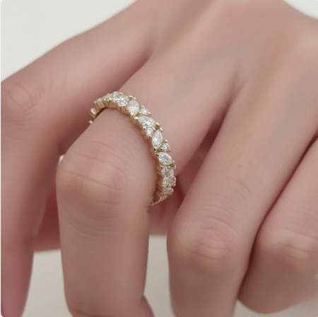 Inel Marquise x Round Eternity [8]