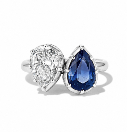 Inele - Inel Napoleon & Josephine Toi et Moi 2,5 CT