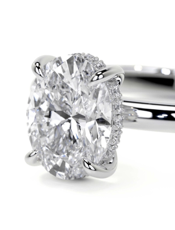 Inel Oval Brilliance Hidden Halo [3]