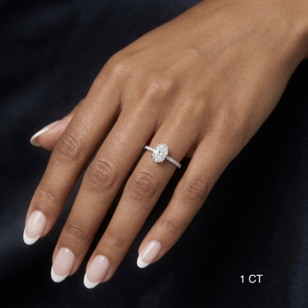 1 carat oval lab grown diamond engagement ring with hidden halo [3]