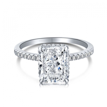 Inel Radiant Beauty Hidden Halo 2,5 CT
