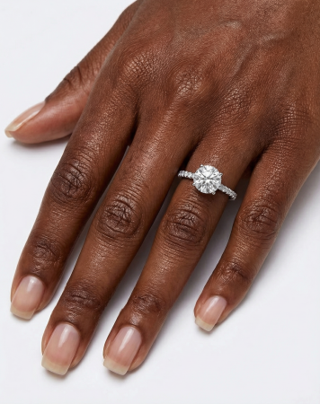 Ring Round Hidden Halo Band Pave 1.4 CT [4]