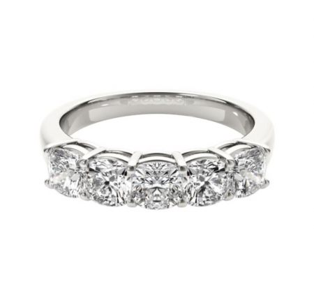 Inel Semieternity 5 Stones Moissanite [3]