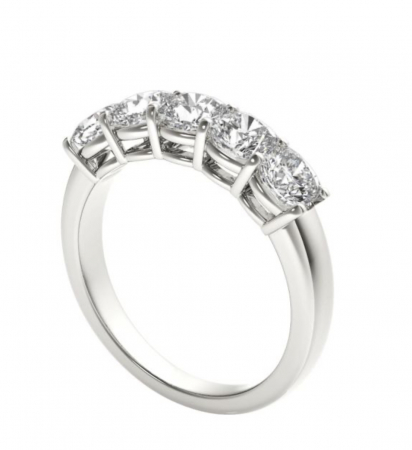 Inel Semieternity 5 Stones Moissanite [1]